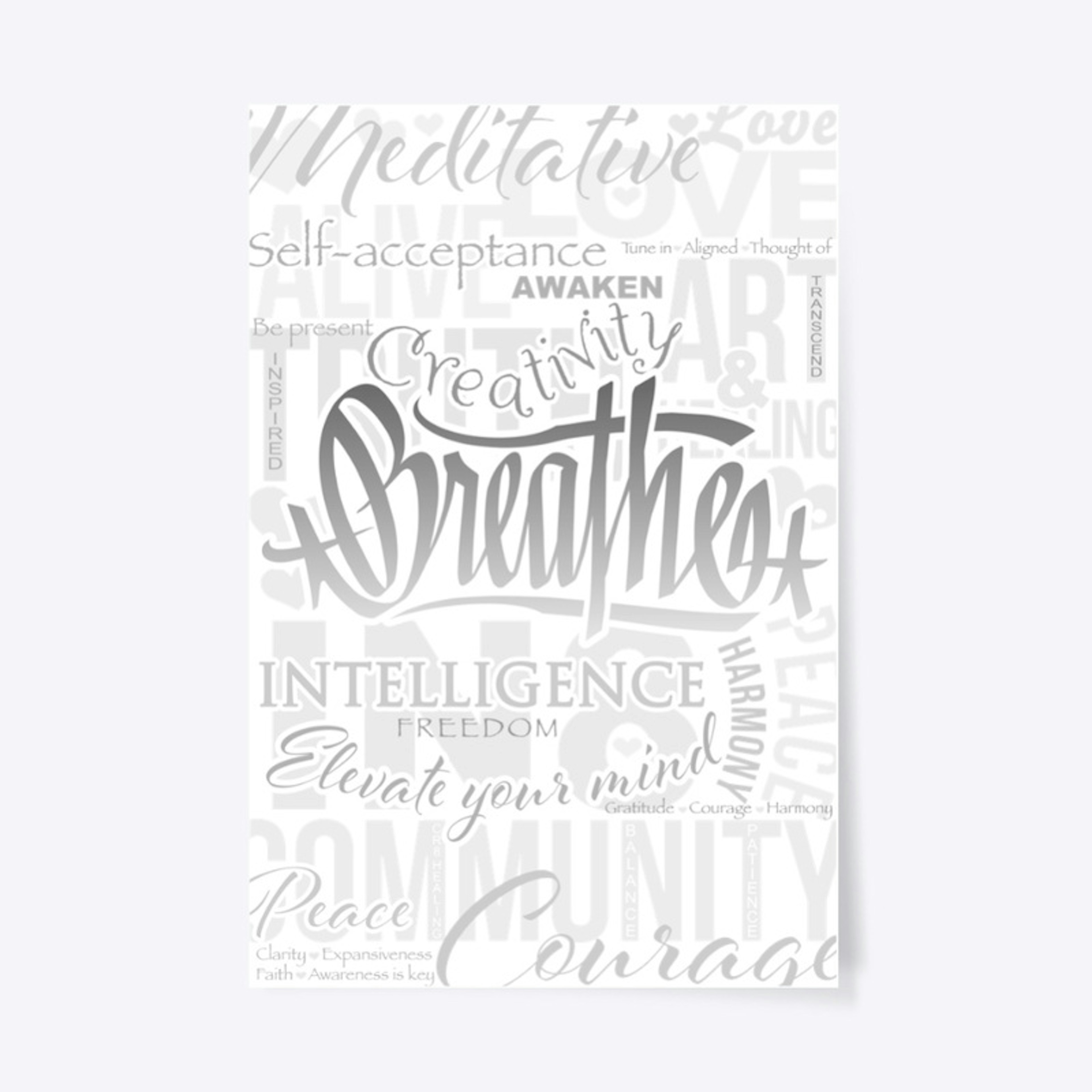 Breathing Affirmations - Poster/Canvas