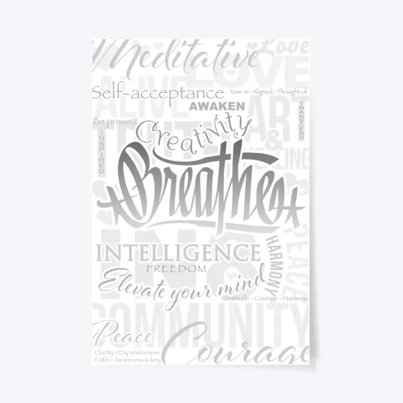 Breathing Affirmations - Poster/Canvas