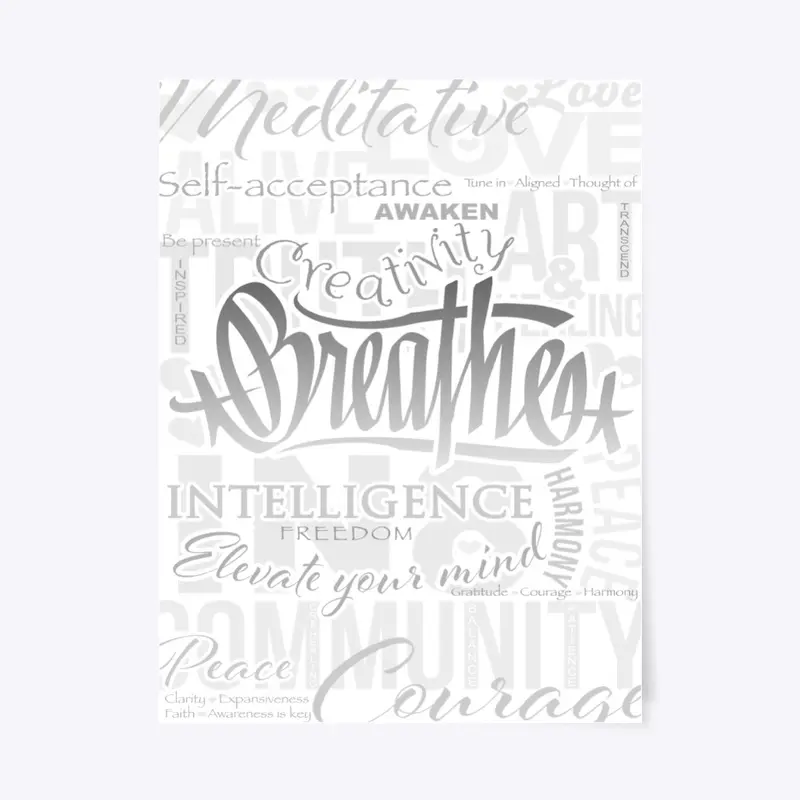 Breathing Affirmations - Poster/Canvas